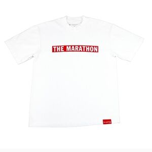 The Marathon Clothing White and Red Tee